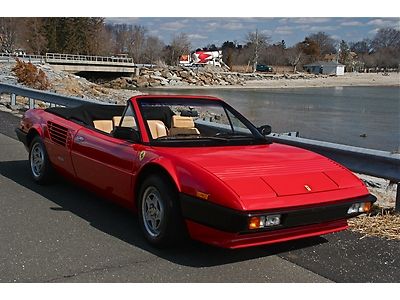 1985 ferrari mondial cabriolet "recent belt service, excellent condition"