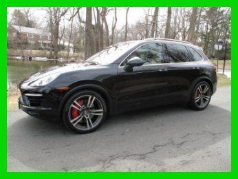 2011 turbo used cpo jet black 21" wheels lane change camera rails seat vents