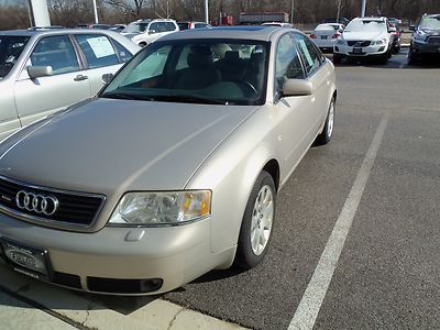 No reserve 1999 audi automatic a6 all wd 2.8l v6 4dr sedan leather cln carfax