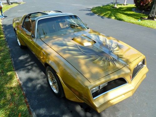 1978 trans am solar gold ws6 / w72 4-speed ac hurst t-tops beautiful car video