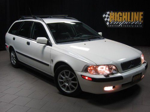 2001 volvo v40 with only 47k miles, white, black leather, turbo,