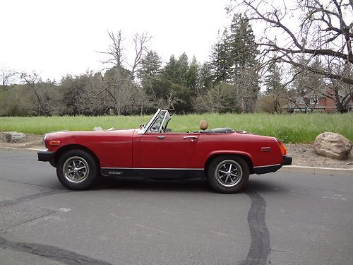 1978 mg midget vintage convertible rust free runs/drives