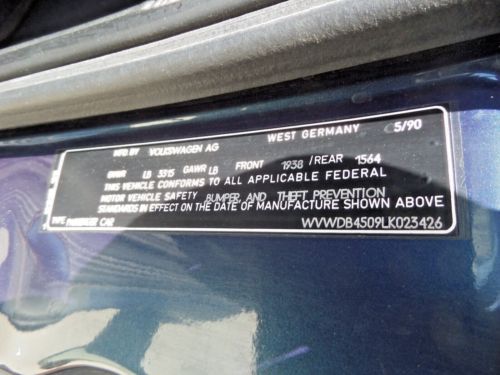 1990 Volkswagen Corrado G60 Supercharged Coupe - Estate Sale / Project Vehicle, US $6,450.00, image 21