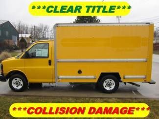 2009 gmc sanana 3500 12' box truck rebuildable clear title