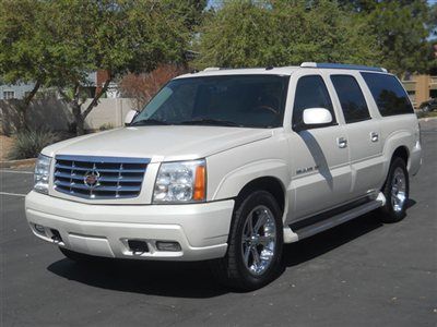 Escalade esv,hard loaded leather nav dvd,and its pearl white