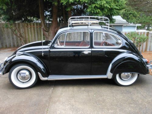 Classic 1965 volkswagen beetle type 1 with hazet tool kit and rare gas heater