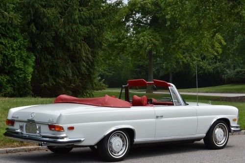 Stunning - restored - 1971 white mercedes benz convertible 280se 3.5