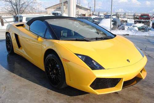 2010 lamborghini gallardo lp560-4 spyder damaged fixer only 7k miles goodairbags