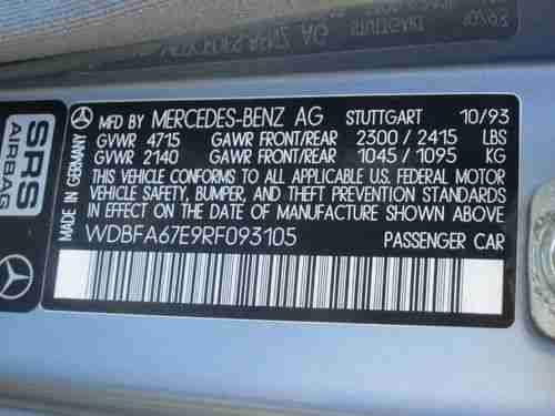 1994 Mercedes-Benz SL500  Convertible with Only ~16,697 miles on it!, US $17,500.00, image 12