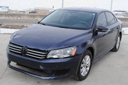 2012 volkswagen passat s pzev damaged salvage runs! low miles economical l@@k!!