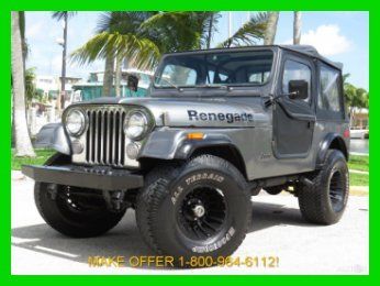 1979 jeep cj7 4x4 4wd 8 cylinder 4 speed two tops must see florida no reserve