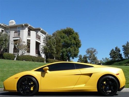 2004 lamborghini gallardo coupe e-gear pearl yellow loaded with extras mint