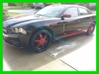 2012 dodge charger se warranty low miles custom paint and wheels sedan cd