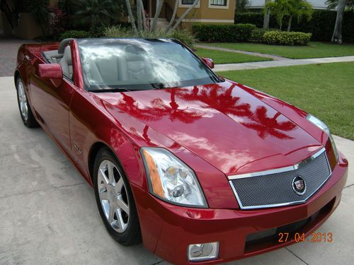 2004 xlr~100% original paint~46k~navi~no accidents~crimson red/shale leather~ln