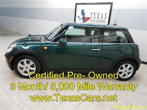 09 mini cooper low miles certified pre- owned we finance texas!!!!