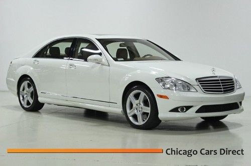 08 s550 4matic sport 19s wood wheel white/cashmere beige 71k clean