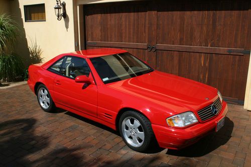 2000 mercedes sl500     low milage  red