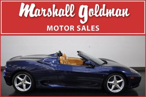 2004 ferrari 360 spider tour de france blue w/ tan leather  12k miles 6 speed