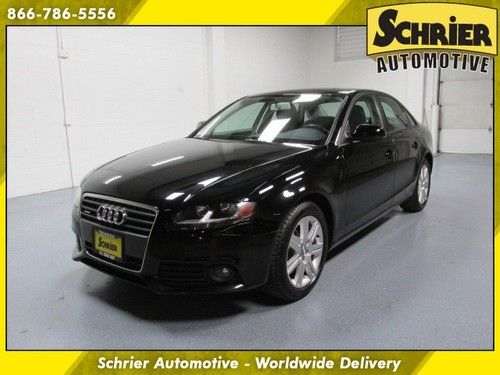 2010 audi a4 premium 2.0t quattro black sunroof bluetooth pirellis