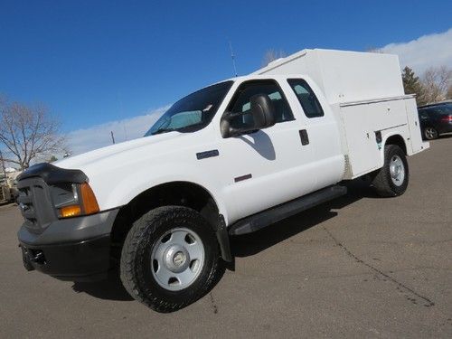 2005 ford f350 diesel, 4x4, enclosed utility truck