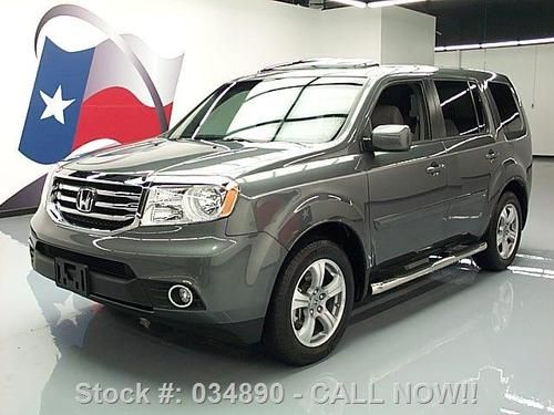 2012 honda pilot ex-l 8pass leather sunroof rear cam 7k texas direct auto