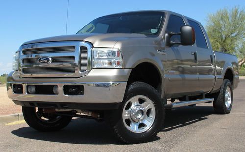 ***no-reserve** 2006 ford f250 crew shortbed 4x4 lariat powerstroke diesel clean