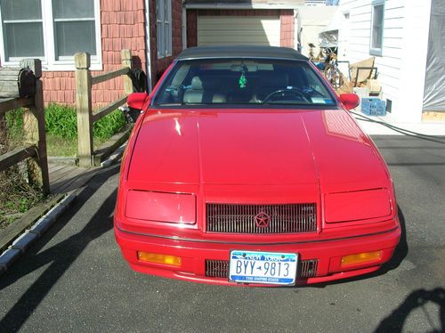 1991 chrysler lebaron gtc convertible 2-door 3.0l