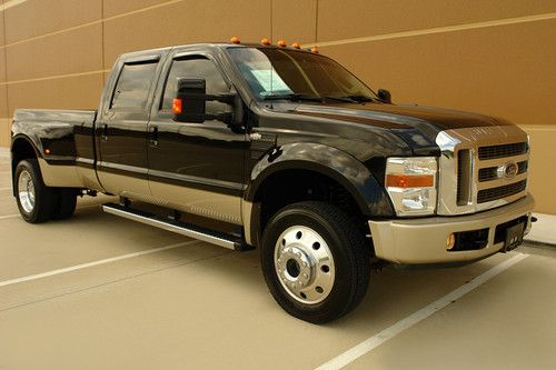 2010 ford f450 kingranch crew cab diesel 4wd navi rear camera roof  low millage!