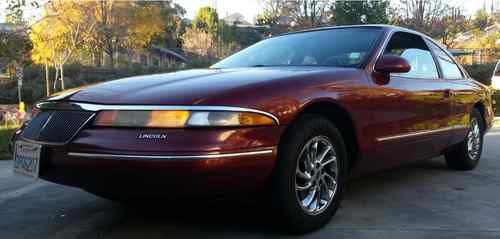 Lincoln mark viii 1996 2 door, burgundy color