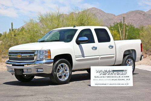 2012 chevrolet silverado 1500 lt crew cab 4k miles pearl white  4-door 5.3l