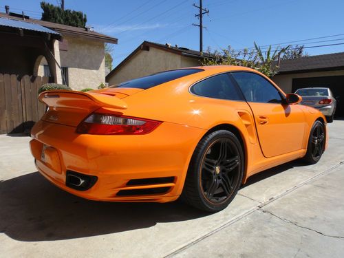 2007 PTS Orange Porsche 911 Turbo Coupe 2-Door 3.6L, US $83,000.00, image 3