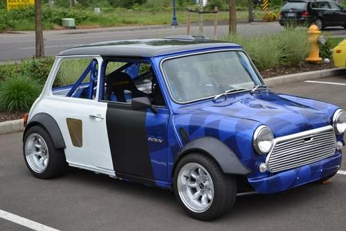 1973 austin mini gsxr 1000 race car amazing!