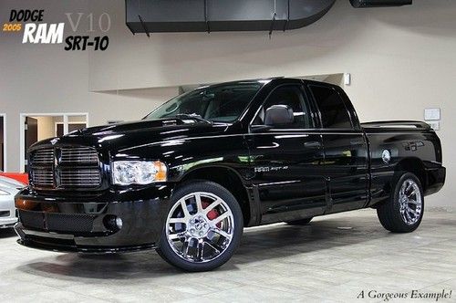 2005 dodge ram srt-10 quad cab only 45k miles! v10 moonroof navi upgrades! wow$$