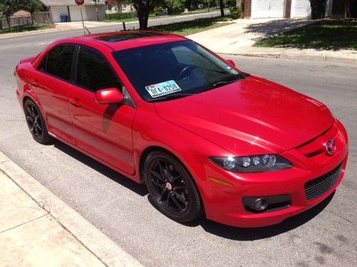 2007 mazda mazdaspeed 6 4-door sedan grand touring turbo awd red