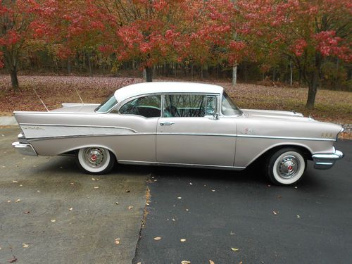 1957 chevrolet bel air 2 door hard top completely restored resto-mod 57 chevy
