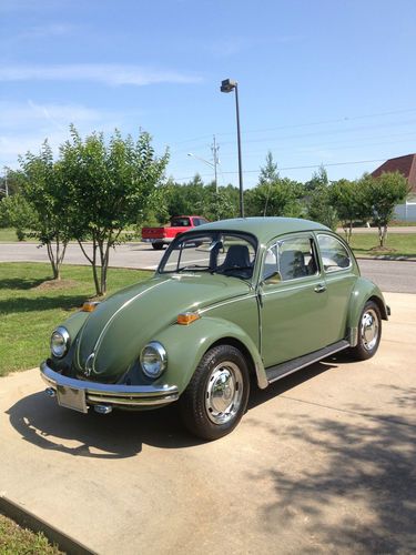 1970 restored vw beetle 4 cylinder, 1584 cc, 57 hp sae, body style 25