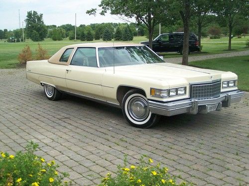 1976 cadillac deville d'elegance coupe 2-door 8.2l 51,300miles