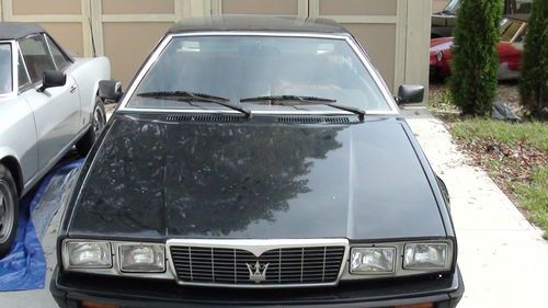 Black 1985 maseratibiturbo 64000 miles clean