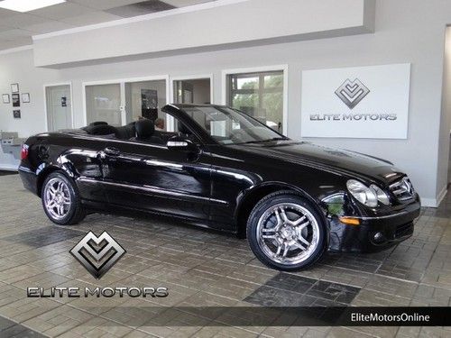 2007 clk350 cabriolet amg sport pkg navi htd sts service records florida conv