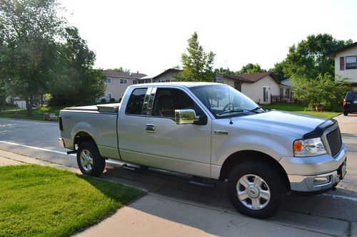 05 ford f150 xlt 5.4l 4x4 crew cab bed liner alarm toolbox gray 97000 miles