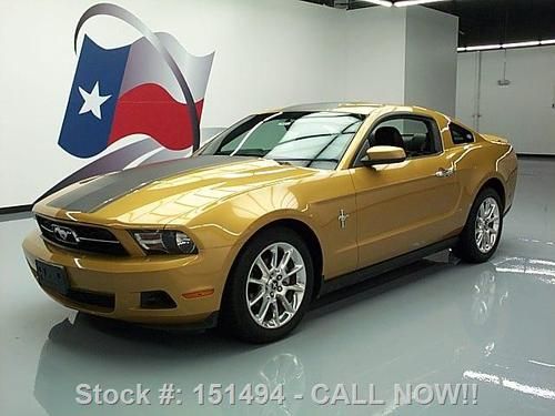 2010 ford mustang v6 premium auto leather shaker 39k mi texas direct auto