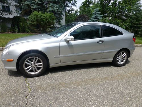 2002 mercedes benz c230 kompressor coupe 6 speed manual transmission pano roof