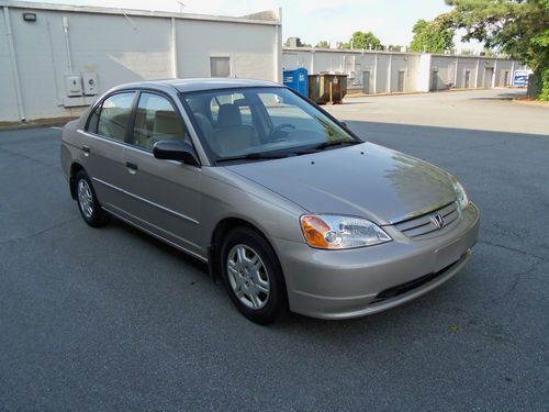 2001 honda civic lx sedan - 1 owner*93k miles*5 speed manual*39mpg*02 03 04 05