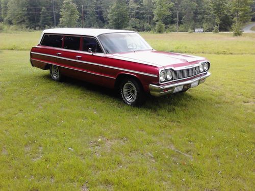 1964 Chevrolet Impala Station Wagon Edelbrock Manifold- Holley air cleaner, image 2