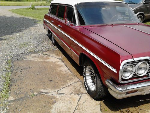 1964 Chevrolet Impala Station Wagon Edelbrock Manifold- Holley air cleaner, image 11