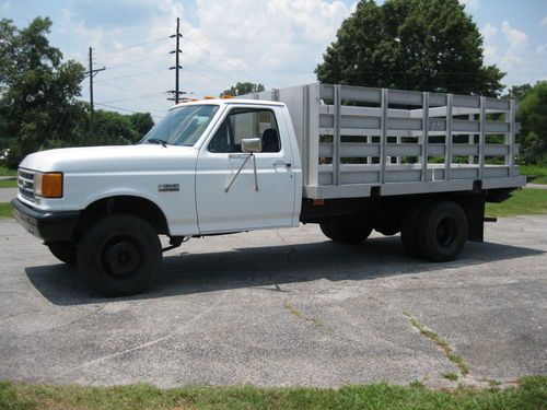 1991 ford f450 fsuper duty 7.3 diesel 5 speed manual aluminum bed with liftgate