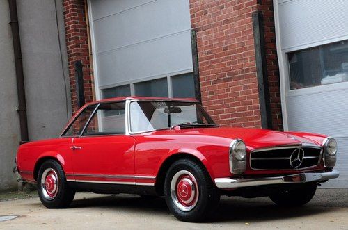 1965 mercedes-benz 230sl *well restored, rebuilt engine, two tops, 4-speed*