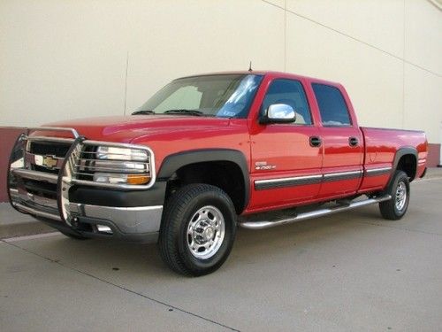 2002 chevy silverado 2500hd diesel, crew cab, lt, leather, heated seats, clean!