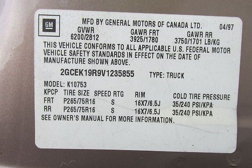 1997 Chevy 1500 Z71, image 14