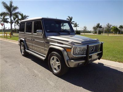 2005 mercedes g500 nav brush guard grille heated front rear seats  parking senso